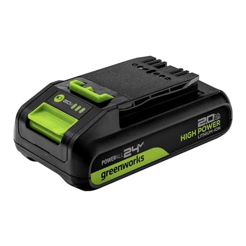 Image of Greenworks 24 V 2Ah Battery High Power Rechargeable Lithium-Ion Battery Compatible With All Devices of the 24 V Greenworks Tools Series-G24B2HP750