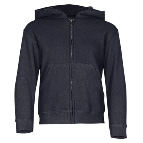 Image of Fruit of the Loom Unisex Baby Zip Front Classic Hooded Sweat, Deep Navy, 9-11 Years UK