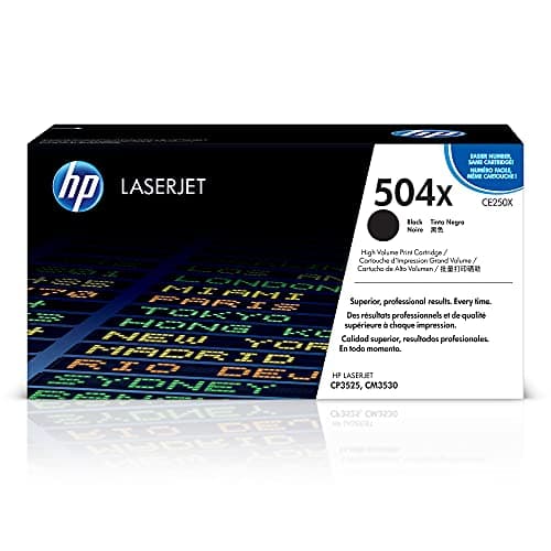 Image of HP CE250X 504X High Yield Original LaserJet Toner Cartridge, Black, Single Pack