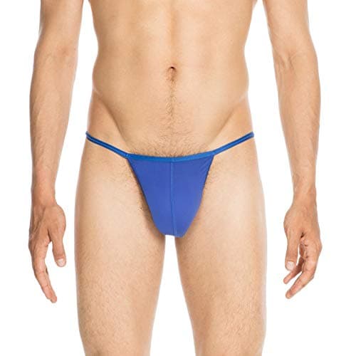 Image of HOM Men's Plume G String - Blue (Blue 00bi), S
