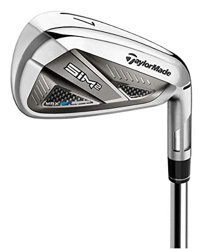Image of TaylorMade SIM 2 Max Iron Set - Wedge, left-handed, men, graphite