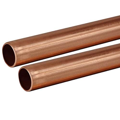 Image of Copper Tube 15mm 2 x 1m Lengths BS EN1057 R250 British Copper Pipe 2000mm 200cm