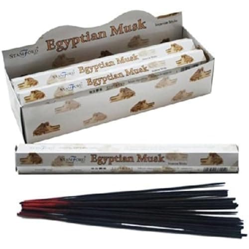Image of STAMFORD INC. 37144 Egyptian Musk Incense Sticks, 20 Sticks x 6 Packs