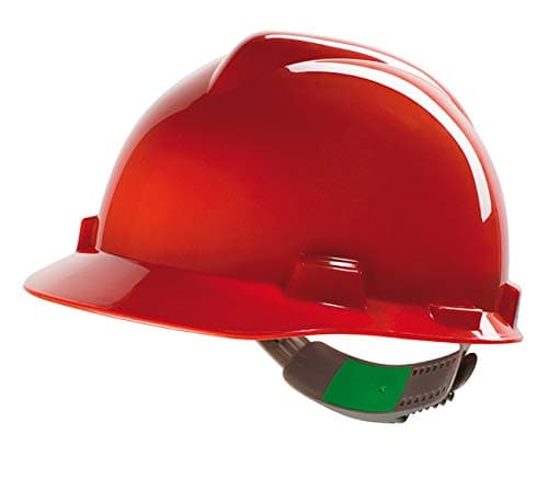 Image of MSA V-Gard Hard Hat Safety Helmet 6 Colours MSAGV Colour=Red
