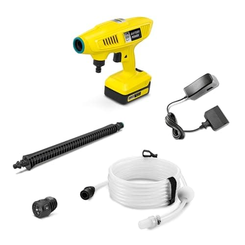 Image of Kärcher 18 V Hand-Held Pressure Washer KHB 4-18 Plus Battery Set, pressure: 21 bar, 5-in-1 multi jet nozzle, suction hose, garden hose connection A3/4", weight: 1.3 kg, with 18 V battery and charger