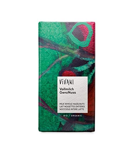 Image of Vivani - Organic Milk Chocolate With Whole Hazelnuts - 100g x 10