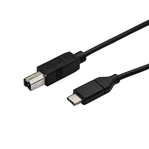 Image of StarTech.com USB C to USB B Printer Cable - 1.6 ft / 0.5m - USB C Printer Cable - USB C to USB B Cable - USB Type C to Type B (USB2CB50CM)