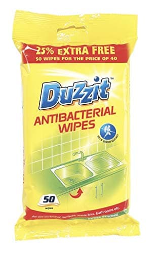 Image of Duzzit Anti-Bacterial Wipes 50 Pack
