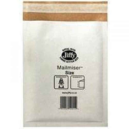Image of Jiffy Mailmiser Protective Envelopes Bubble-lined No.0 White 140x195mm Ref JMM-WH-0 [Pack of 100]