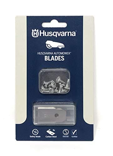 Image of Replacement blades, blades set, 9 original spare blades made of carbon, suitable for lawn mower robots by Husqvarna and Gardena