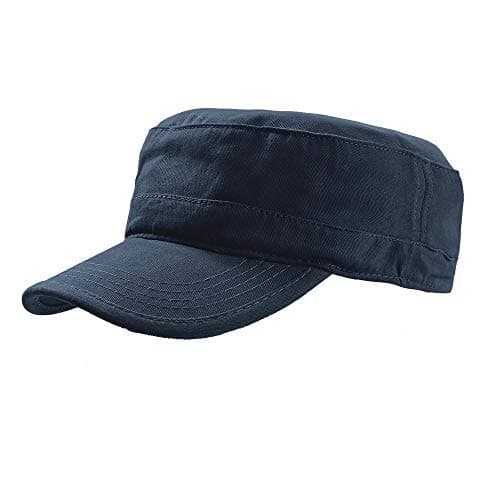 Image of Atlantis Tank Brushed Cotton Military Cap (One Size) (Navy)