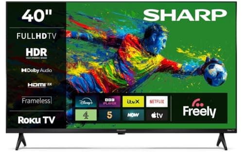 Image of Sharp 40-Inch Full HD LED Roku Smart TV HDR10 HDMI ARC Freely Included 40HD2325K (HD Series)