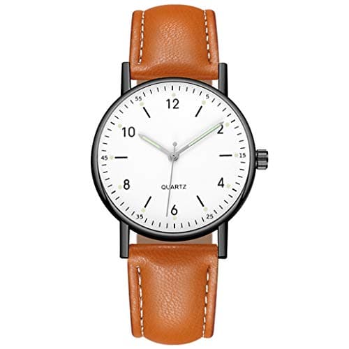 Image of Luminous High-end Dial Leisure Stainless Watch Ladies Quartz Watch Women's Watch Canvas Watch Strap (C, One Size)