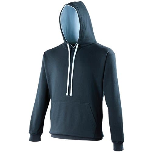 Image of AWDis Men's Varsity Hoodie, Multicoloured (New French Navy/Sky Blue), X-Small