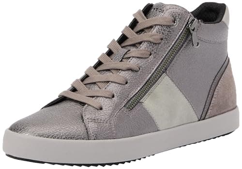 Image of Geox Women's D Blomiee D Trainers, Dark Grey, 3 UK