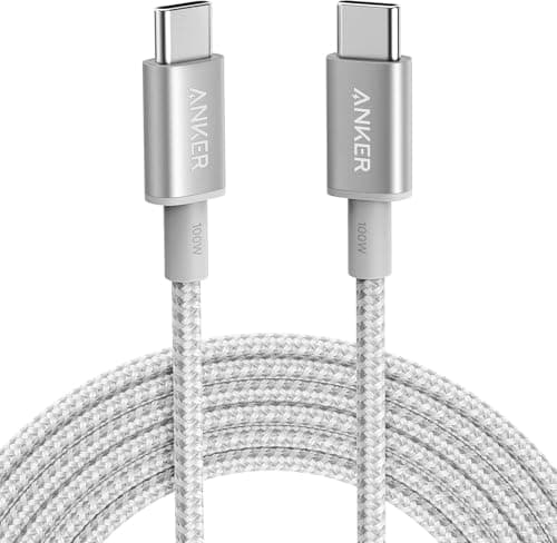 Image of Anker 333 USB C to USB C Charger Cable (6ft/1.8m 100W, 2-Pack), Fast Charge for MacBook Pro, iPhone 17/16/15, iPad Pro, Samsung Galaxy,and More