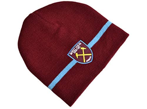 Image of West Ham United Knitted Beanie Hat Claret
