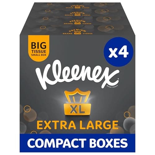 Image of Kleenex Extra Large Compact - Pack of 4 (176 Tissues Total)