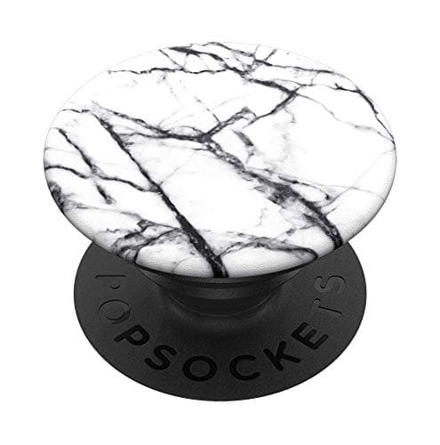 Image of PopSockets Swappable Expanding Stand and Grip for Smartphones and Tablets - Dove White Marble