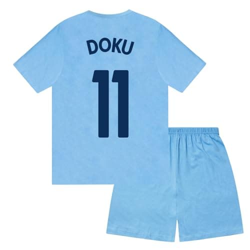 Image of Manchester City F.C. Boys Doku 11 Sublimation Short Pyjamas Navy 6-7 Years