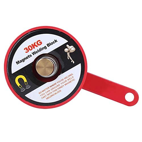 Image of Magnetic Ground Clamp for Welding, Alloy Steel Magnetic Welding Clamp with Handle, 30 Kg Suction, Easy to Use