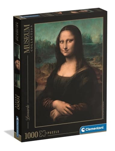 Image of Clementoni Jigsaw Puzzle 1000 pieces Museum Collection, Collection, Mona Lisa, Puzzle for Adults 14-99 Years, Made in Italy, 37085