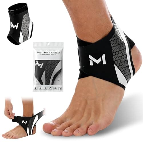 Image of Nexalithix Ankle Brace for Women Men, Ankle Support Brace, Ankle Support Brace for Sports Protect, Adjustable Compression Ankle Wrap, Breathable Sports Ankle Protector for Men Women (1PCS Grey)