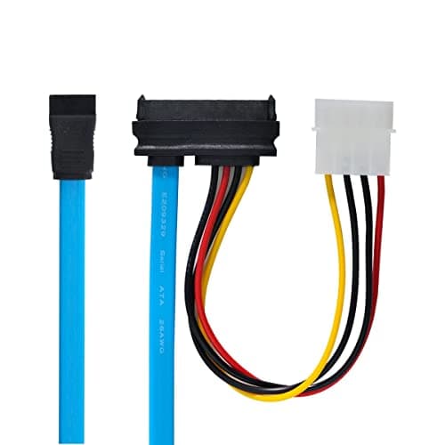 Image of CY SAS Cable SFF-8482 SAS 29 Pin to SATA 22Pin Hard Disk Drive Raid Extension Cable with IDE 4Pin Power Port