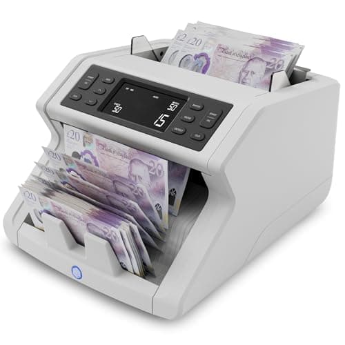 Image of Safescan 2210 Money Counting Machine That Counts Sorted banknotes - Cash Counting Machine with 2-Point Counterfeit Money Detector - Sorted Money Counter Machine for All Currencies