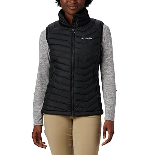 Image of Columbia Women's Powder Lite Vest, Puffer Vest Body Warmer, Black, Size S