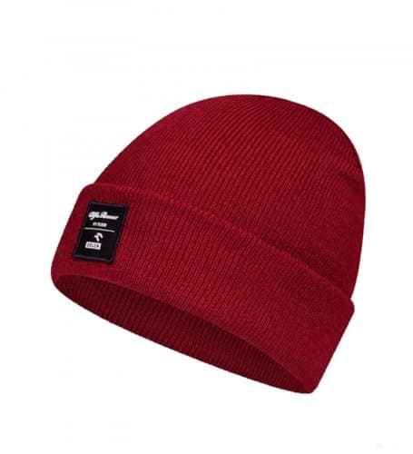 Image of Official Alfa Romeo Orlen F1 Racing Official Team Formula 1 Beanie Hat (Red), Red, One Size