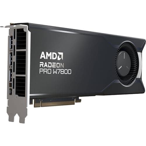 Image of AMD Radeon™ Pro W7800, Professional Graphics Card, Workstation, AI, 3D Rendering, 32GB GDDR6, DisplaPort™ 2.1, AV1, 45 TFLOPS, 70 CUS, 260W TDP, 8K