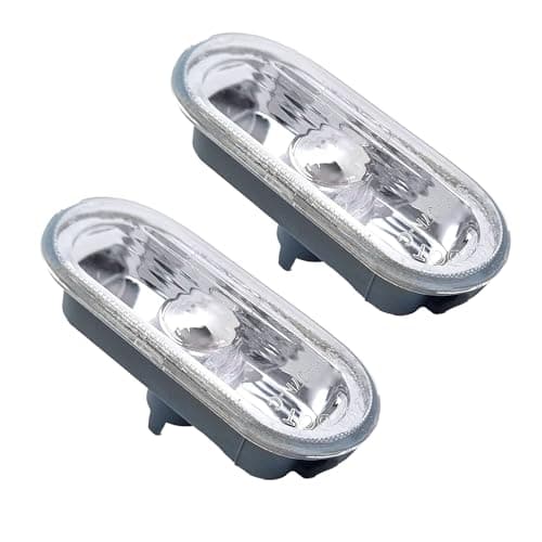 Image of MKAREPART Side Marker Indicator Repeater Light Lamp Lens Clear Compatible with Golf 4 1997-2006, Polo 3 4 1994-2005, Pas-sat B5 2000-2005, S. AROSA 1997-2004 1J0949117 (1)