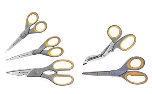 Image of Westcott Titanium Super Softgrip Scissor Set (Pack of 5)