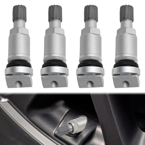 Image of 4Pcs Clamp-in Valve Stem for TPMS,Replacements Tyre Pressure Monitoring System Pressure,Monitoring Sensor Valve Stems Anti-Explosion Tire Valve Stem Tool for Cars,Tire Pressure Monitors