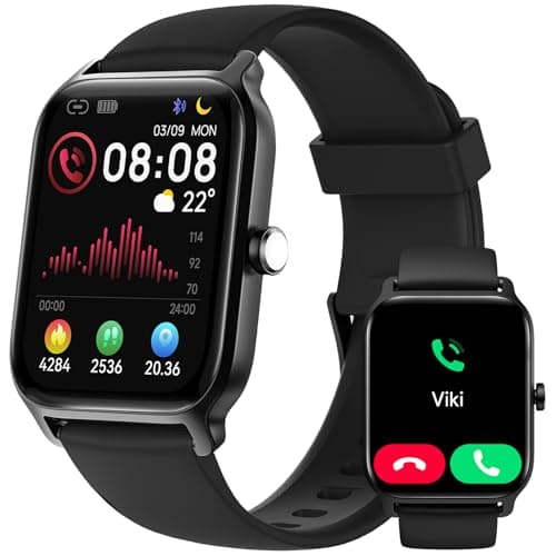 Image of Smart Watch for Men Women, Answer/Make Calls, Alexa Built-in, [1.8" HD Screen] Smart Watches for iPhone/Samsung/Android, Fitness Watch with Heart Rate Sleep SpO2 Monitor,IP68 Waterproof, 100+ Sports