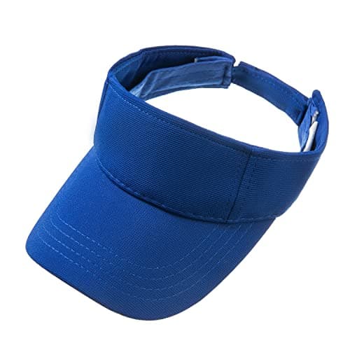 Image of Cysocool Kids Sun Visor Hat 4-12 Years Girls Boys Golf Visor Anti UV Tennis Sun Hat Summer Beach Cool Hat Wide Brim Sun Protection Hat Adjustable Peaked Snapback Cap Sports Running Sun Visor Cap