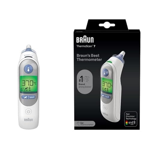 Image of Braun ThermoScan 7 Ear thermometer - Age Precision Technology - Colour-coded Digital Display - Baby and Infant Friendly - #1 Brand among doctors(1)