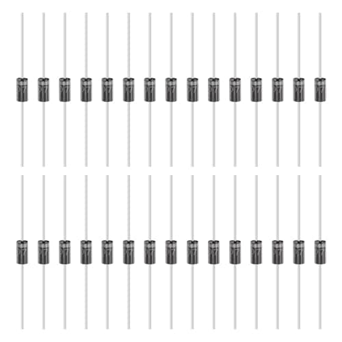 Image of sourcing map 30 Pcs 1N4007 Rectifier Diode, 1A 1000V DO-41 Electronic Silicon Diodes for Charger Industrial Power Adapter Supply Inverter Switching Power Supply