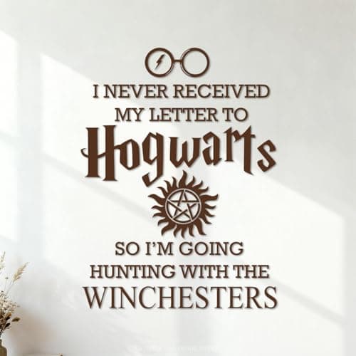 Image of Vinyl Wall Stickers I Never Got My Letter Evil Power Potter Quotes Life 54.6x72.8cm Equipped with Transfer Film kit Coffee