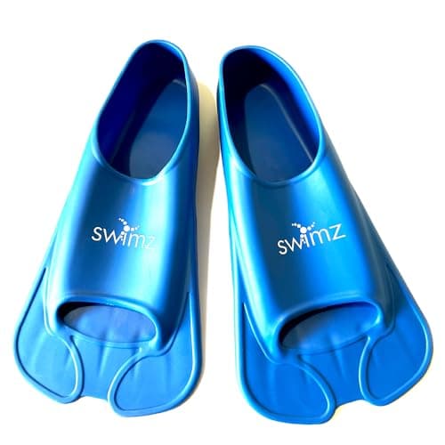 Image of Swimz Missile Short Blade Swim Training Fins - Royal Blue (L (UK 8 - 9) Euro 43/44)