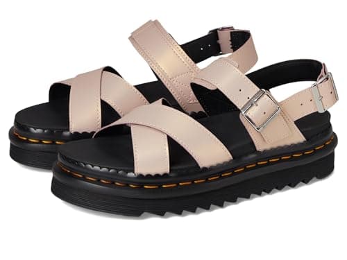 Image of Dr. Martens Women's Voss Ii Sandal, Powder Pink Gold Shift, 6 UK