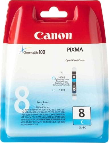 Image of Canon CLI-8 Cyan Ink Cartridge - 0621B001