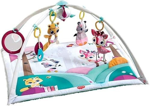 Image of Tiny Love Gymini Deluxe, 2-in-1 Musical Baby Play Mat, 0+ Months, Versatile Baby Play Gym, 18 Activities, Take-Along Musical Toy, Adjustable Arches, Cognitive Development, Tiny Princess Tales