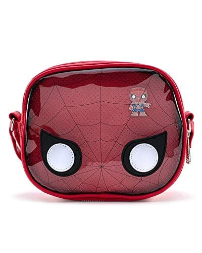 Image of Marvel Pop! Spider-Man Pin Collector Pop Crossbody Bag by Loungefly