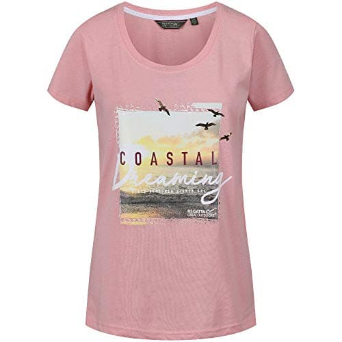 Image of Regatta Women's Filandra Iii Coolweave Cotton Graphic Print T-Shirt (Pack of 1)