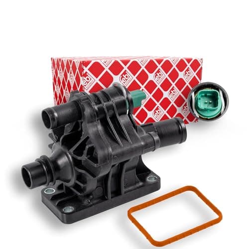 Image of febi bilstein 36036 Thermostat Housing with temperature switch and seal, pack of one
