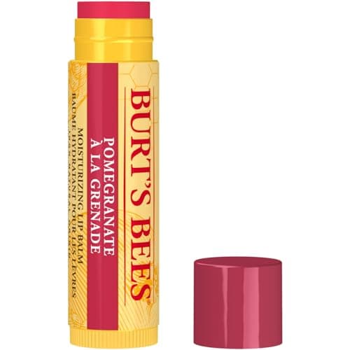 Image of Burt's Bees 100% Natural Moisturizing Lip Balm, Pomegranate, 4.2g