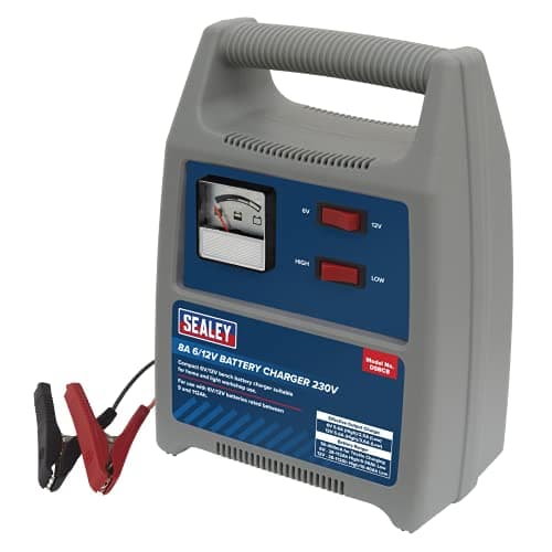Image of Sealey 8A 6/12V Battery Charger 230V - DSBC8