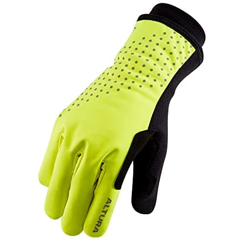 Image of Altura Unisex Nightvision Insulated W/Proof - Yellow 2021 Gloves, Black, L UK
